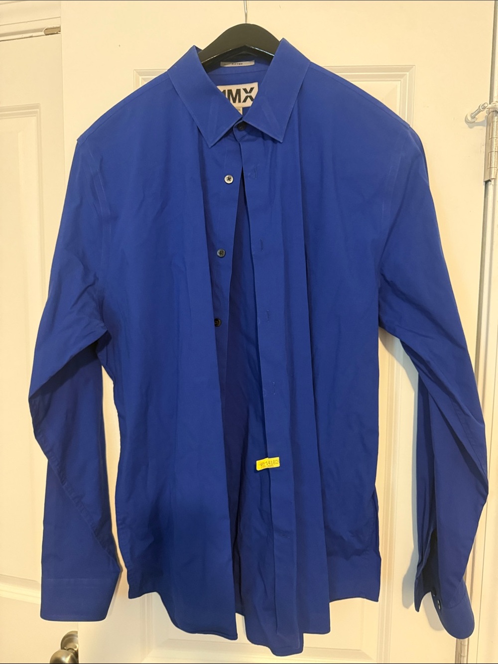 Express 1MX Men's Button-Up Shirt in Bright Blue